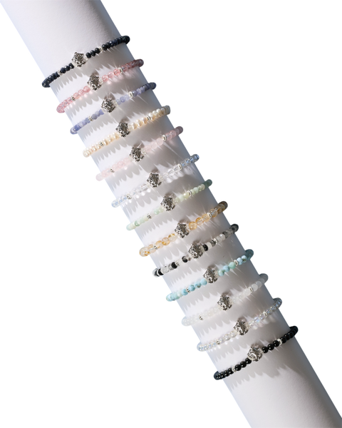 Mini Baby Ganesha x 13 Gemstones | สร้อยข้อมือพระพิฆเนศเบบี้ ปางรวยเสน่ห์ 13 อัญมณีมงคล