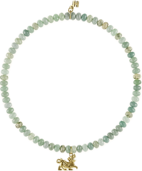 Burmese Jade Rondelle | สร้อยข้อมืออัญมณีหยกพม่า 10 องค์เทพมงคล